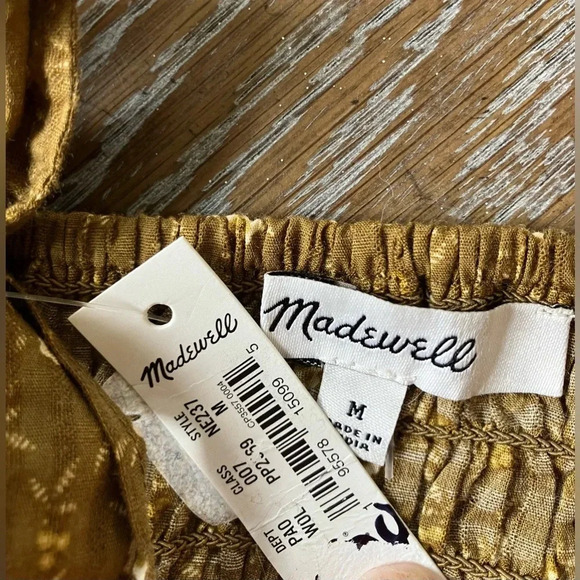 NWT Madewell Rosalie Tie Strap Top In Daisy Stitch Medium - Picture 8 of 12